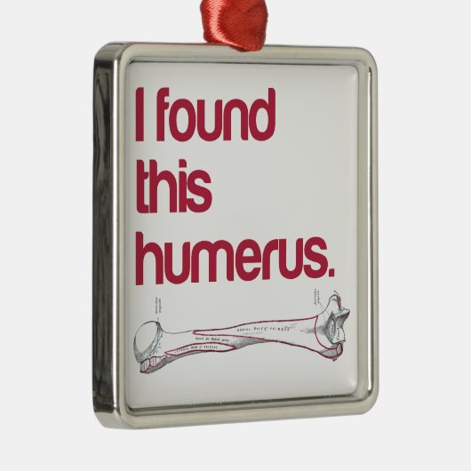Ich fand diesen Humerus Silbernes Ornament (Rechts)