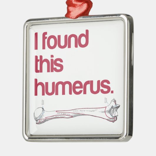 Ich fand diesen Humerus Silbernes Ornament (Links)