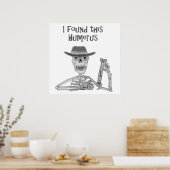 Ich fand diesen Humerus Skelett und den Knochen Ca Poster (Küche)