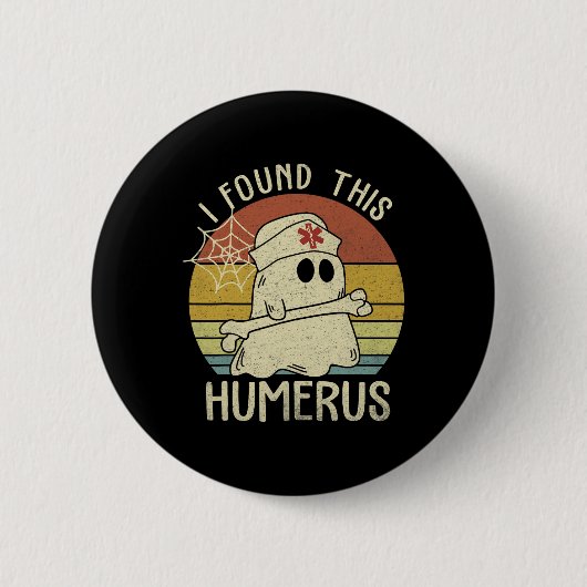 Ich fand diesen Humerus Spaß Halloween Nurse Fall Button (Vorderseite)