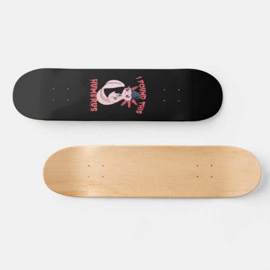 Ich fand diesen Humerus Spooky Halloween Axolotl K Skateboard (Horizontal)