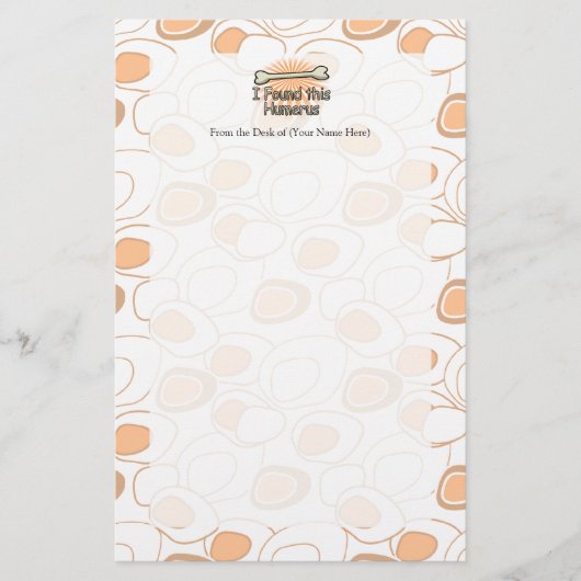 Ich fand diesen Humerusknochen, lustig Briefpapier (Vorderseite)