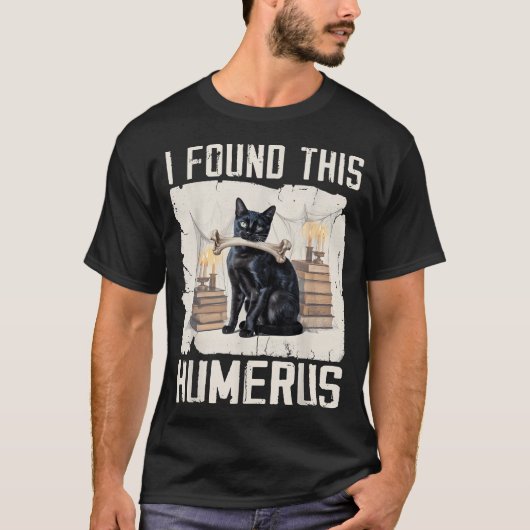 Ich fand dieses humerus Beängstigende Schwarze Kat T-Shirt (Vorderseite)