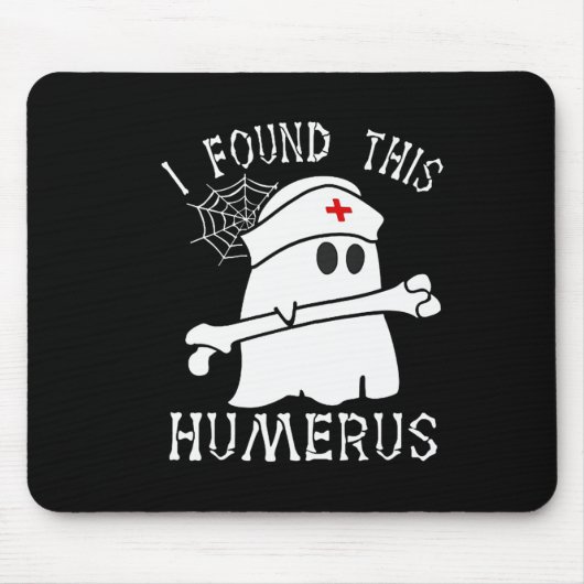 Ich fand dieses humerus Fun Ghost Nurse Halloween Mousepad (Vorne)