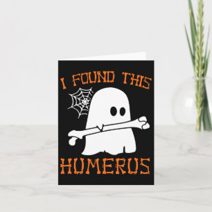 Ich fand dieses humerus Fun Halloween Ghost Skelet Karte