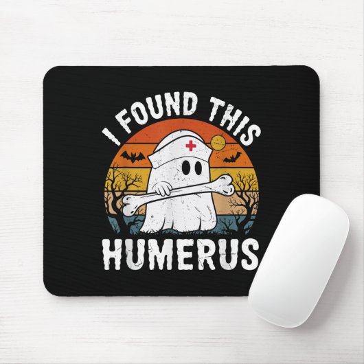 Ich fand dieses Humerus Funny Ghost Nurse Hallowee Mousepad (Mit Mouse)
