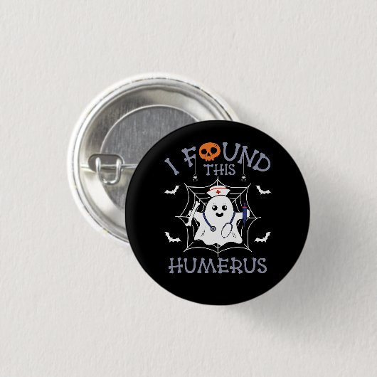 Ich fand dieses humerus Funny Ghost Nursing Hallow Button (Vorne & Hinten)