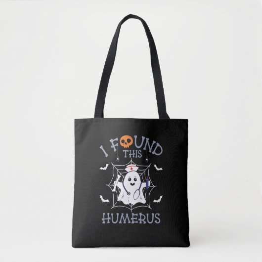 Ich fand dieses humerus Funny Ghost Nursing Hallow Tasche (Vorderseite)