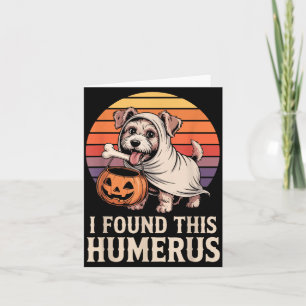 Ich fand dieses Humerus Halloween Kostüm 2 Karte