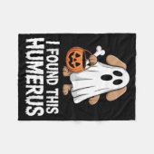 Ich fand dieses humerus Halloween-Kostüm Fleecedecke (Vorderseite (Horizontal))