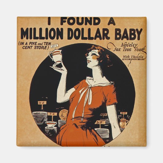 Ich fand eine Million Dollar Baby Magnet (Vorne)