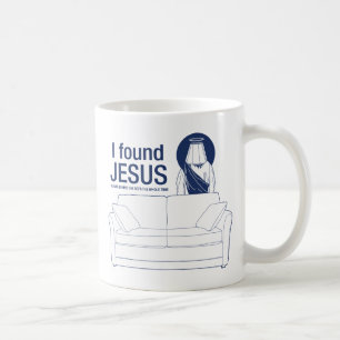Ich fand Jesus, den er hinter der Couch das ganze Kaffeetasse