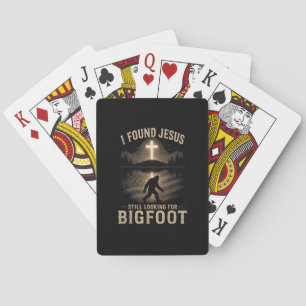 Ich fand Jesus immer noch Bigfoot lustig Glaube Spielkarten