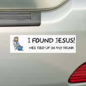 ICH FAND JESUS ... TRUNK - AUTOAUFKLEBER (Auf Auto)