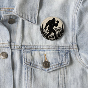 Ich fand Jesus und suche immer noch Bigfoot Sasqua Button