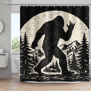 Ich fand Jesus und suche immer noch Bigfoot Sasqua Duschvorhang