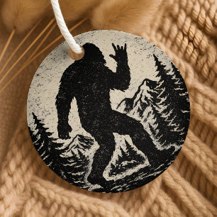 Ich fand Jesus und suche immer noch Bigfoot Sasqua Geschenkanhänger