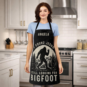 Ich fand Jesus und suche immer noch Bigfoot Sasqua Schürze