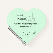 Ich fand keinen inneren Frieden. Ich habe es gepla Notizblock (Vorderseite)