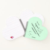 Ich fand keinen inneren Frieden. Ich habe es gepla Notizblock (Innenseite)