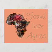 Ich fand Liebe in Afrika Postkarte (Vorderseite)