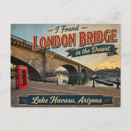 Ich fand London Bridge in der Wüste Lake Havasu Postkarte