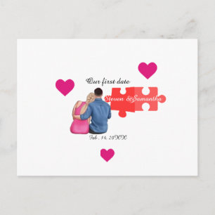 Ich fand mein fehlendes Stück Paar erster Valentin Postkarte