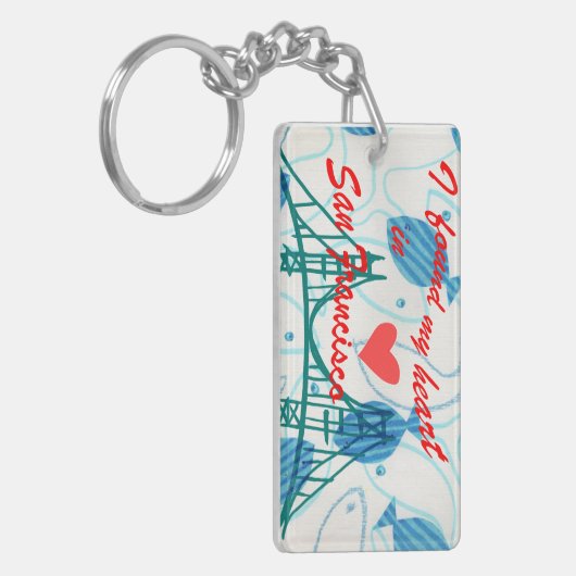 Ich fand mein Herz in San Francisco Schlüsselanhänger (Vorderseite links)