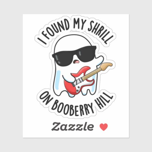 Ich fand meine Shrill auf Booberry Hill Funny Ghos Aufkleber (Blatt)