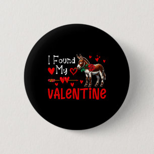 Ich fand meinen Valentins-Esel mit Blumenbauer ges Button