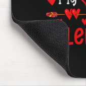Ich fand meinen Valentins-Esel mit Blumenbauer ges Mousepad (Ecke)