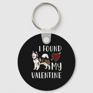 Ich fand meinen Valentinstag Husky Lover Geschen Schlüsselanhänger