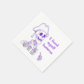 Ich fand mich selbst Humerus - Funny Skeleton Pun Serviette (Ecke)