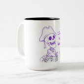 Ich fand mich selbst Humerus - Funny Skeleton Pun Zweifarbige Tasse (Vorderseite Links)