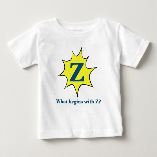 Ich fange mit Z an. Baby T-shirt (Vorderseite)