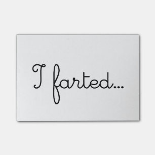 Ich Farted Furz-Furzen Farting I Liebe Farting LOL Post-it Klebezettel