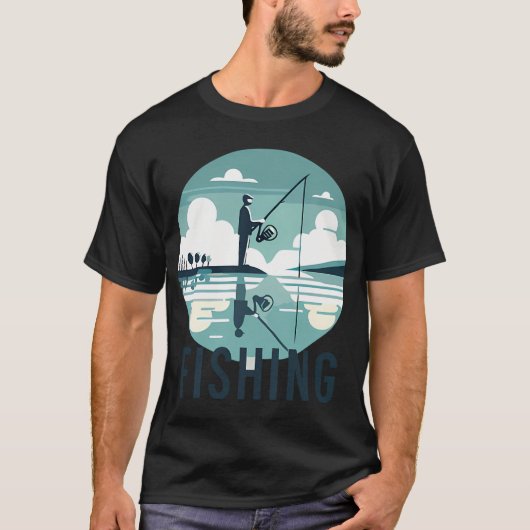 Ich faulenze nicht, ich angle T-Shirt (Vorderseite)