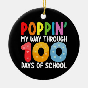 Ich feiere auf meine Weise 100 Tage Schule Keramik Ornament