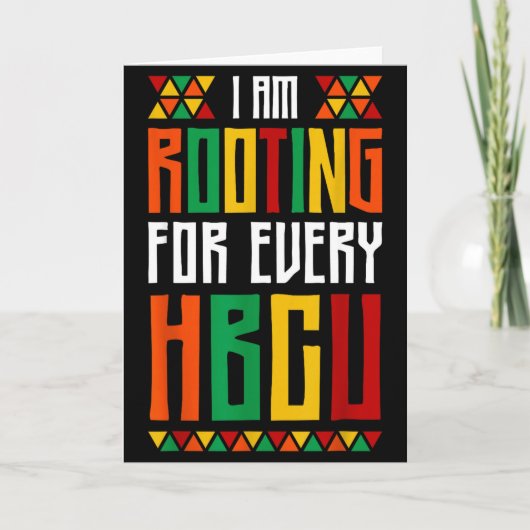 Ich Feiere Jede Historisch Schwarze Hochschule Karte (Vorderseite)