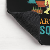 Ich feiere mit Sasquatch Bigfoot Camping Lustiges  Mousepad (Ecke)