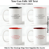 Ich fertige deshalb Fluch / Swear Funny Zitat 022 Zweifarbige Tasse