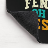 Ich fichte nicht immer Oh doch ich fechte lustig Mousepad (Ecke)