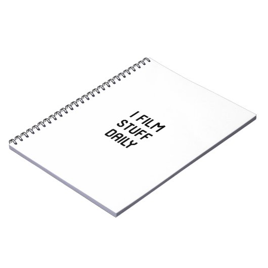 Ich filme Material-tägliche Notizblock (Linke Seite)