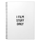 Ich filme Material-tägliche Notizblock (Vorderseite)