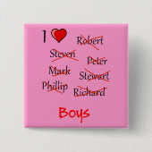 "Ich finde Boys" Button (Vorderseite)