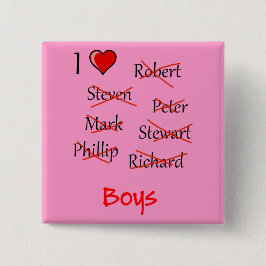 "Ich finde Boys" Button