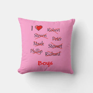"Ich finde Boys" Kissen