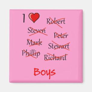 "Ich finde Boys" Magnet