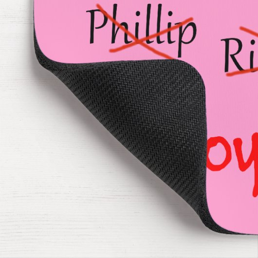 "Ich finde Boys" Mousepad (Ecke)