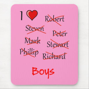 "Ich finde Boys" Mousepad